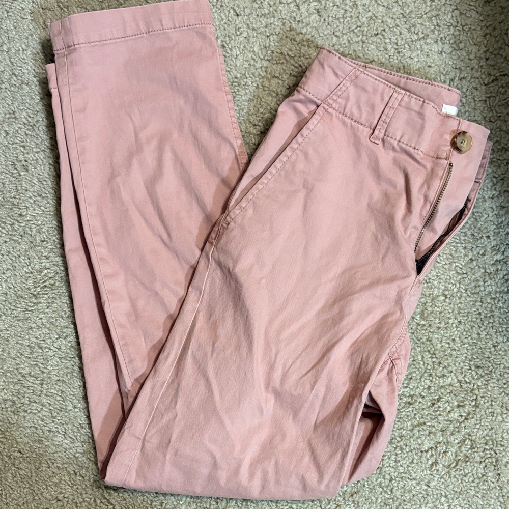 LOFT Pink Straight Leg Pants